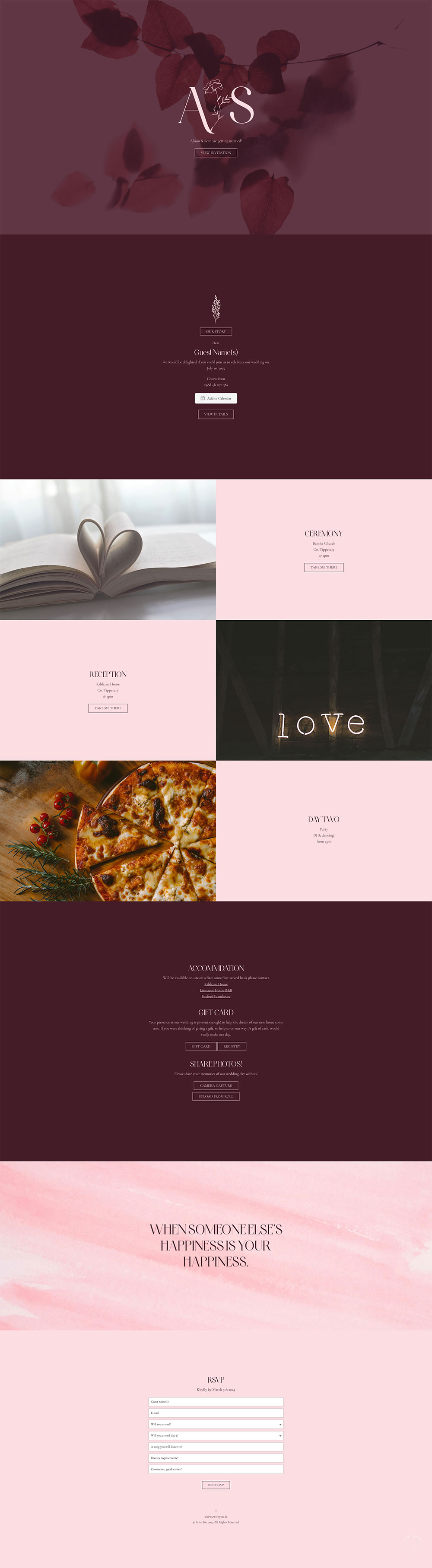 Evite You Online Personalised Paperless Digital Whatsapp Wedding Invitations & Websites England, Scotland, Wales UK
