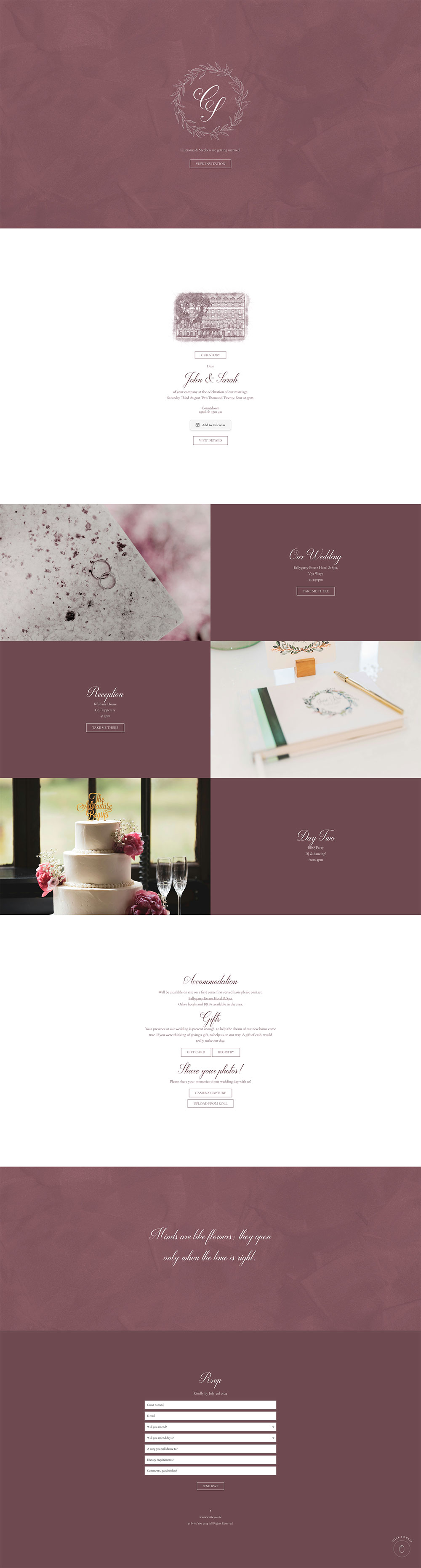 Evite You Online Personalised Paperless Digital Whatsapp Wedding Invitations & Websites England, Scotland, Wales UK