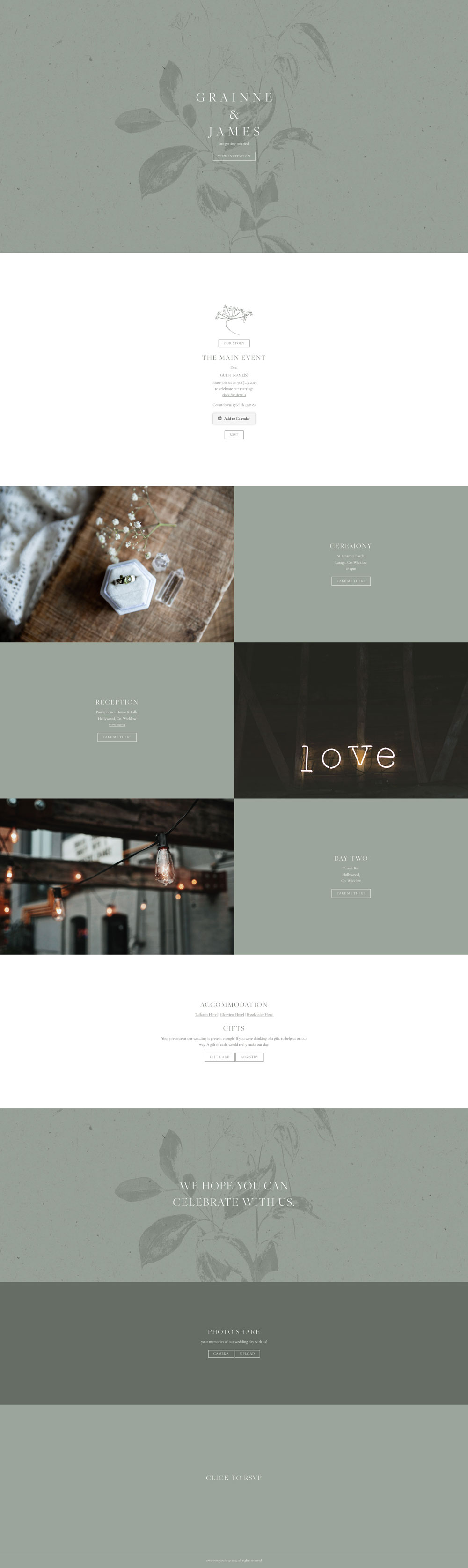 Evite You Online Personalised Paperless Digital Whatsapp Wedding Invitations & Websites England, Scotland, Wales UK